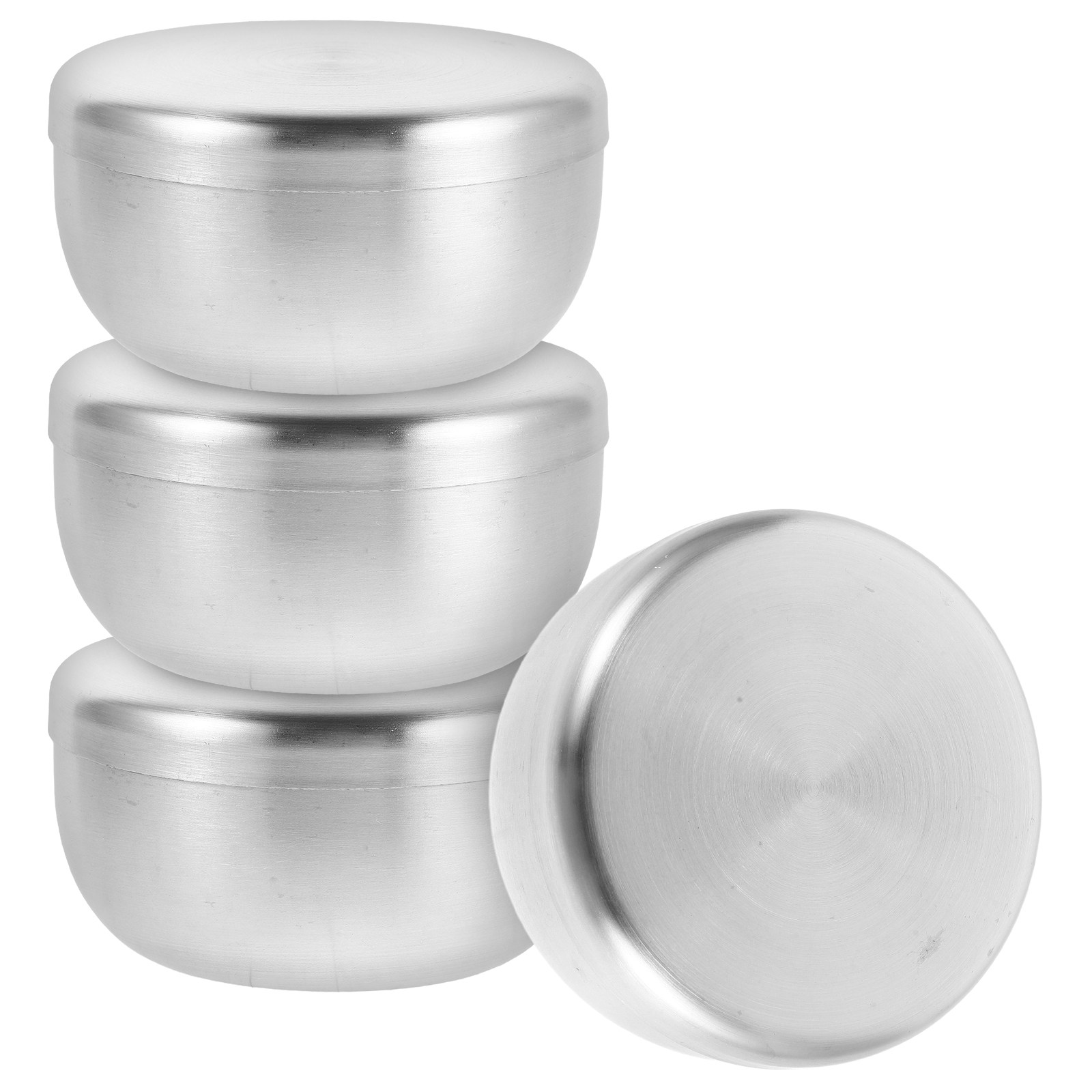 Shaving Bowl Soap - 4Pcs Stainless Steel Shaving Soap Bowls