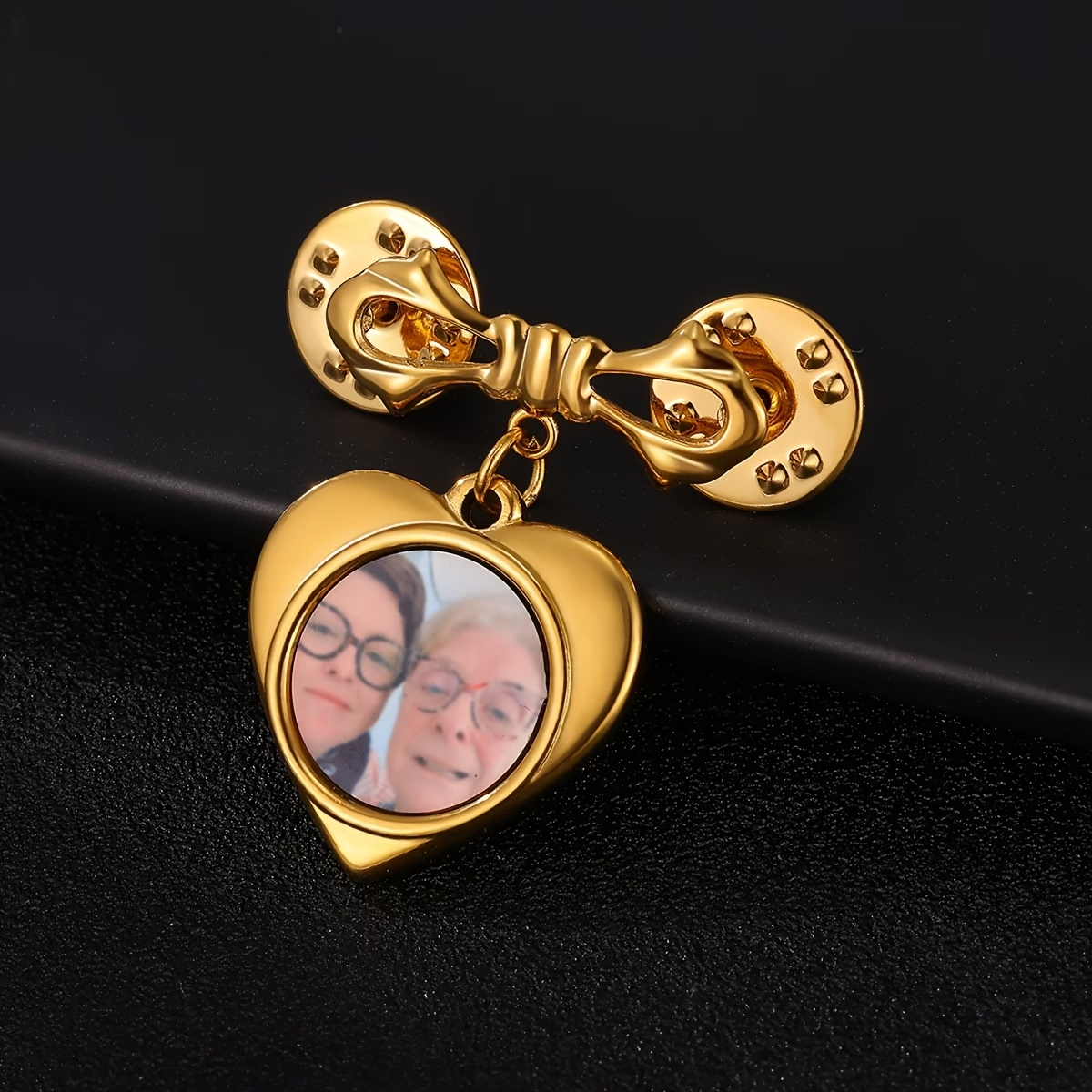 Men'S Groom - Custom Photo Brooch For Women Men