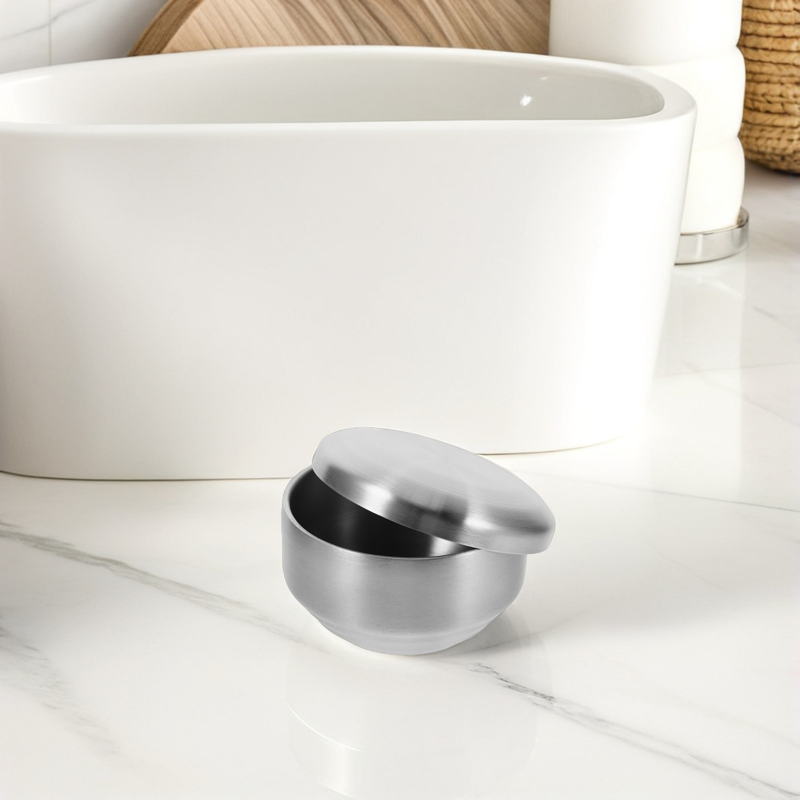 Premium Stainless Steel Shavin - đánh giá và giá Shaving Bowl Soap