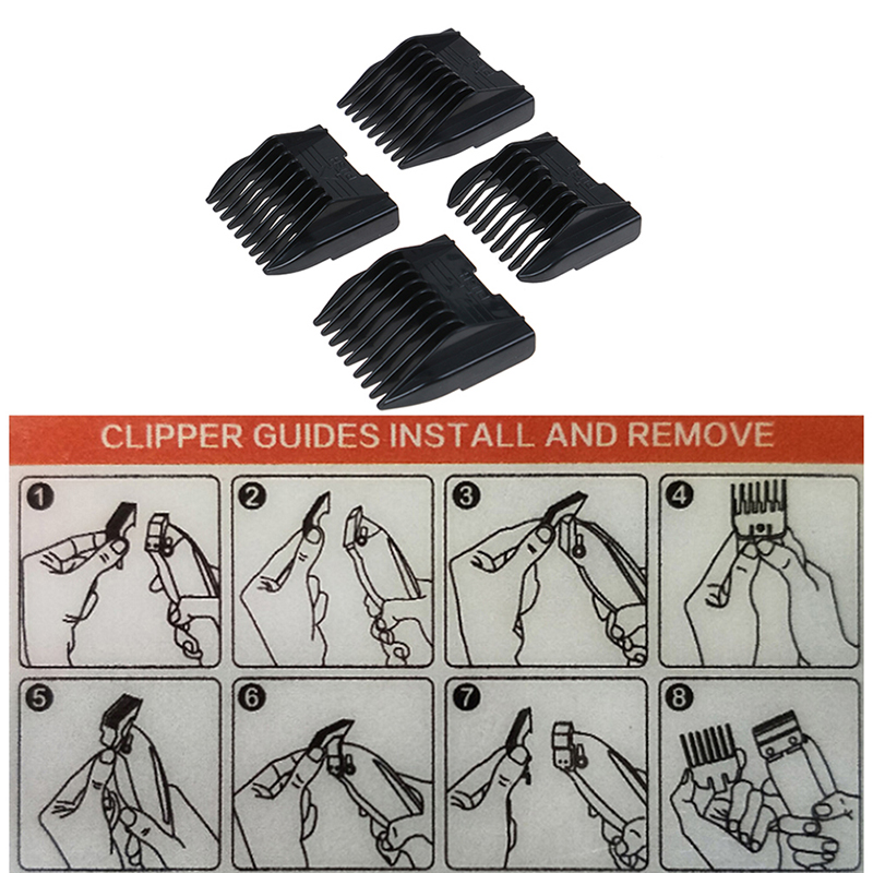 Hair Cutting Guide Comb 4Pcs S - đánh giá và giá Men'S Grooming Guide