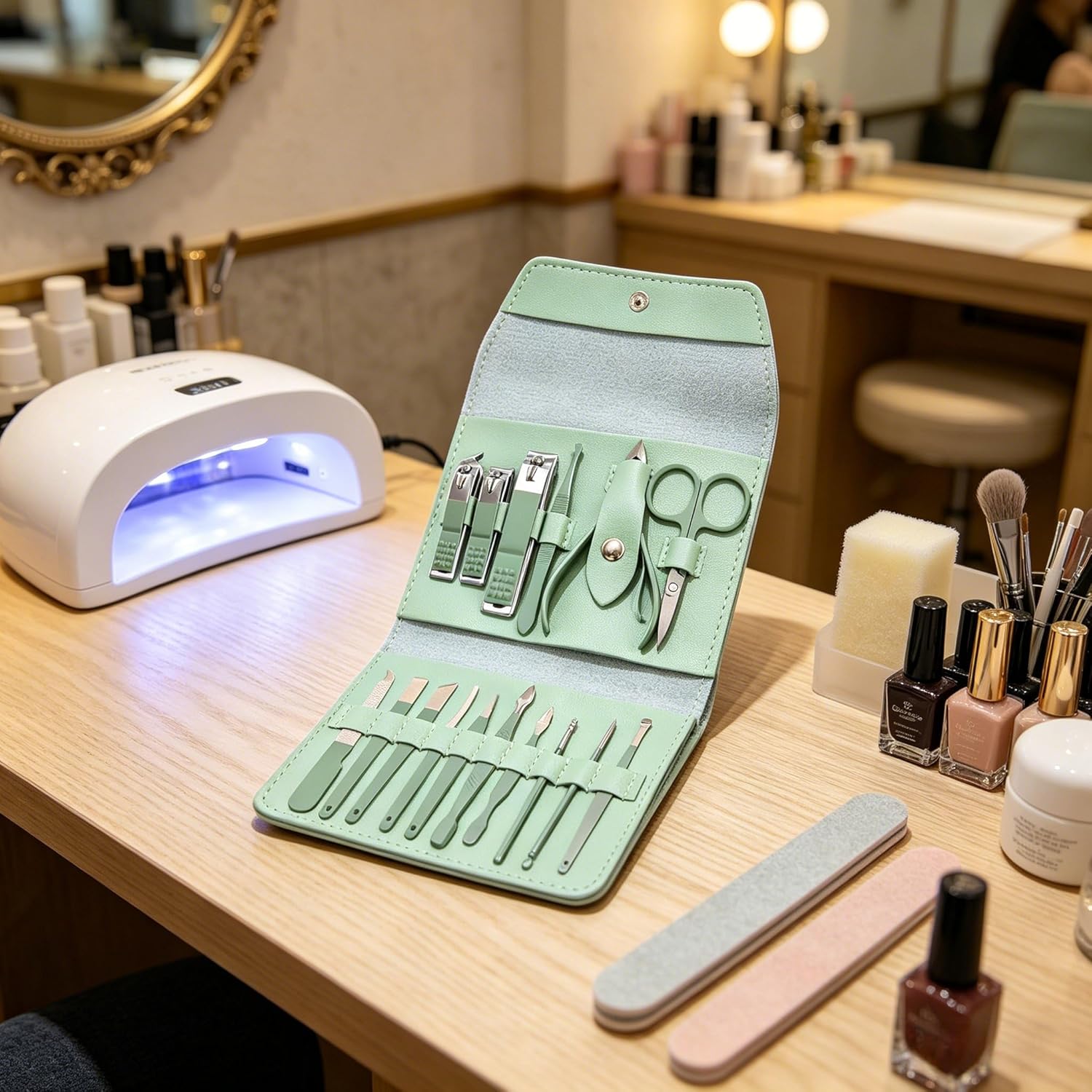Manicure Set Nail Clippers set - đánh giá và giá Mens Grooming Kit Luxury