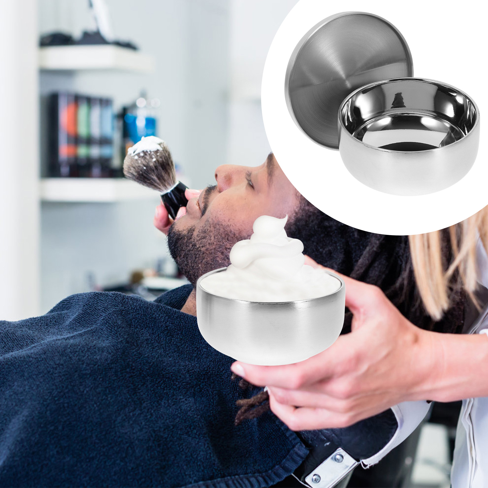 Practical Stainless Steel Men  - đánh giá và giá Shaving Bowl Soap