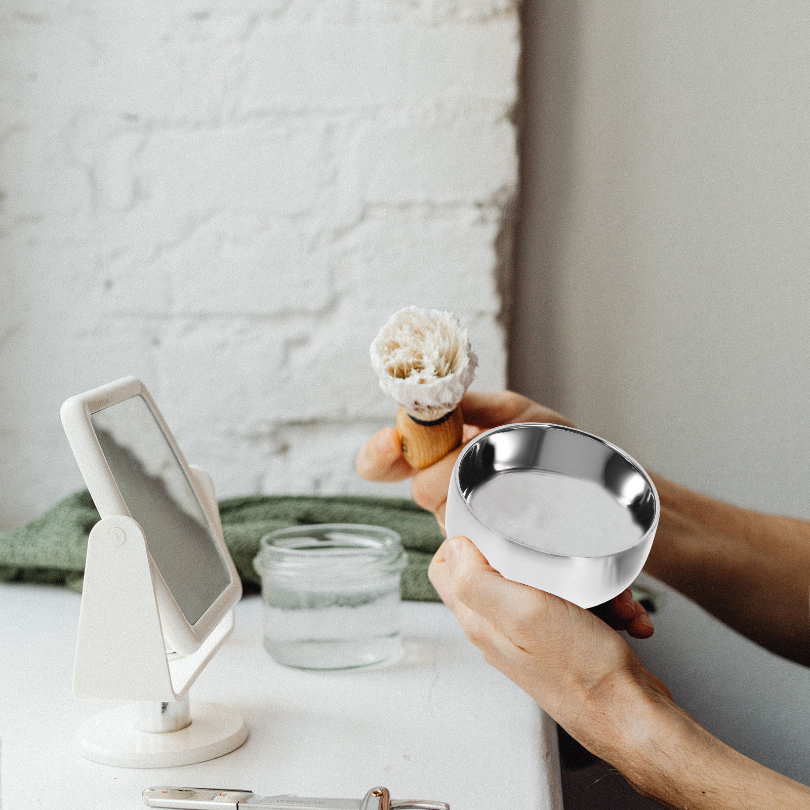 Practical Stainless Steel Men  - đánh giá và giá Shaving Bowl Soap