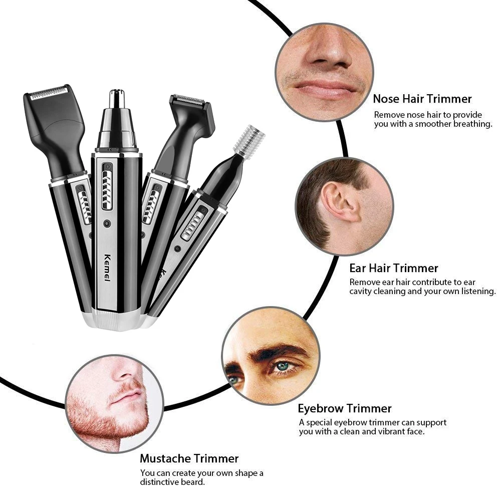 Kemei 4 in 1 trimmer for men E - đánh giá và giá Men'S Grooming Haircut