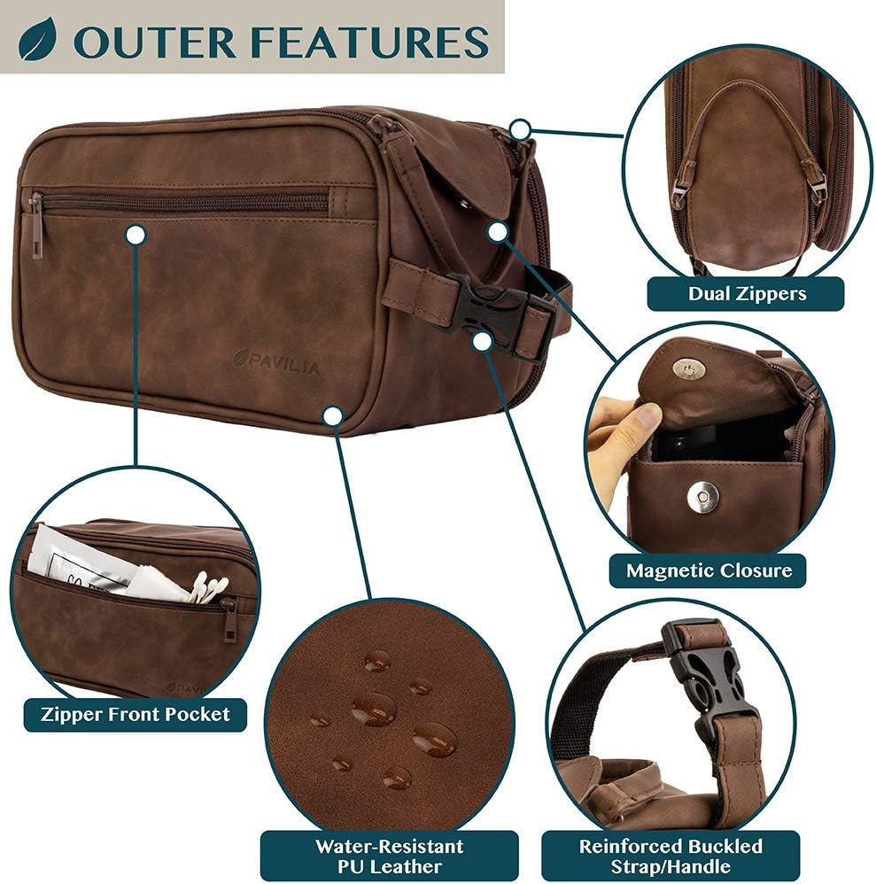 PAVILIA Toiletry Bag for Men,  - đánh giá và giá Men'S Groom