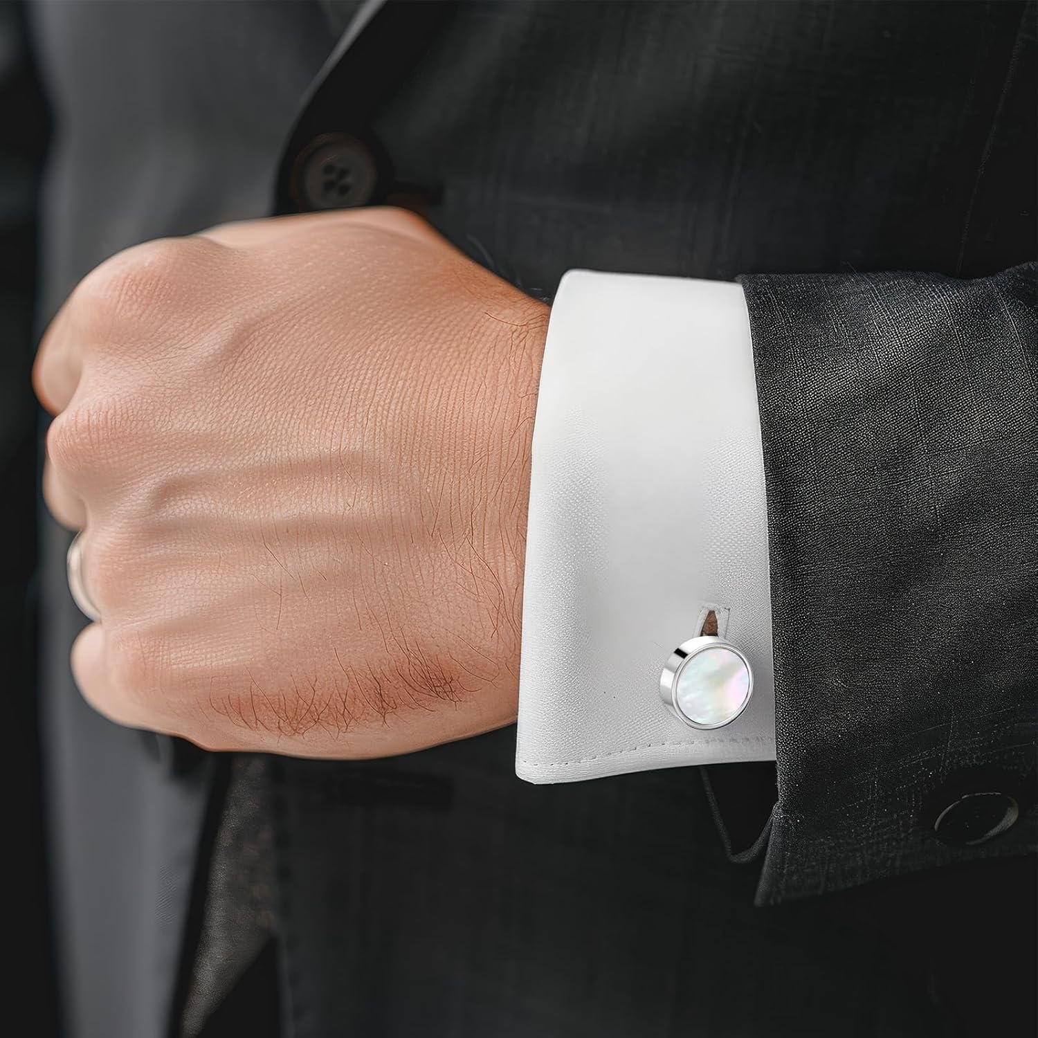 Classic Black Cufflinks for Me - đánh giá và giá Men'S Groom