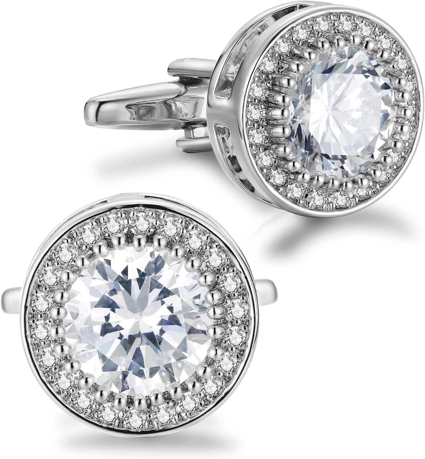 Sparkling CZ Cufflinks for Men - đánh giá và giá Men'S Groom