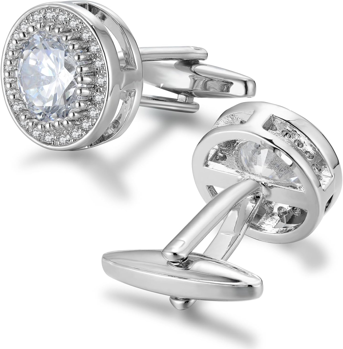 Sparkling CZ Cufflinks for Men - đánh giá và giá Men'S Groom