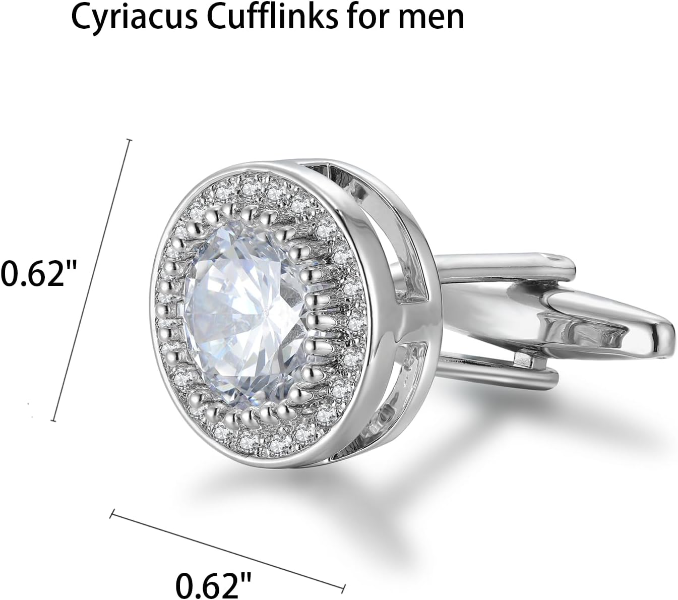 Sparkling CZ Cufflinks for Men - đánh giá và giá Men'S Groom