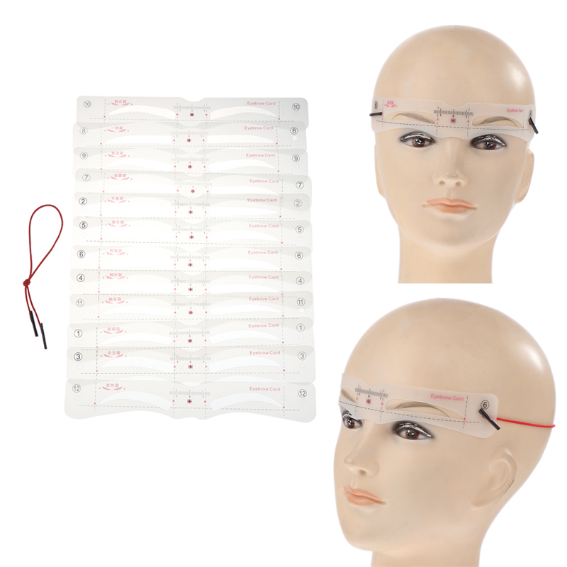 12Pcs Eyebrow Stencil Set Reus - đánh giá và giá Men'S Grooming Guide