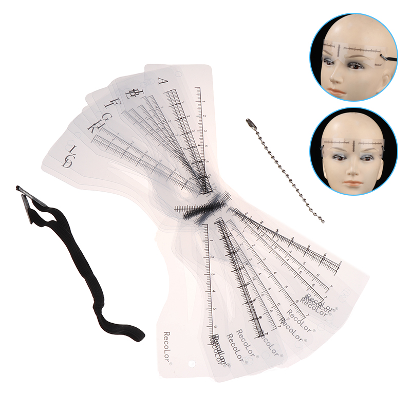 12Pcs Eyebrow Stencil Set Reus - đánh giá và giá Men'S Grooming Guide