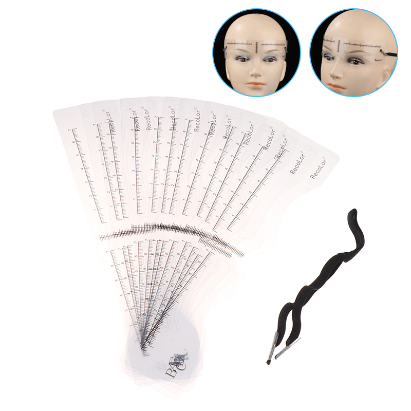 12Pcs Eyebrow Stencil Set Reus - đánh giá và giá Men'S Grooming Guide