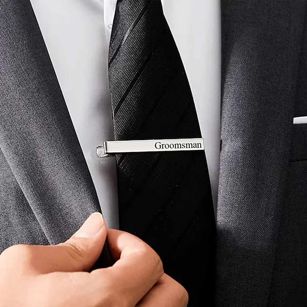 New Custom Carved Name Tie Cli - đánh giá và giá Men'S Groom