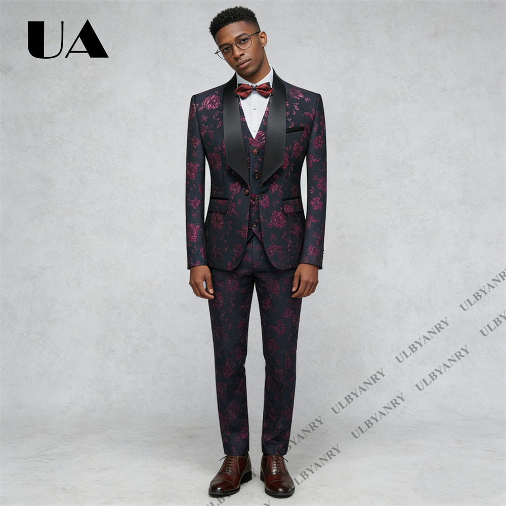 ULBYANRY Floral Jacquard Suit  - đánh giá và giá Men'S Grooming Pictures