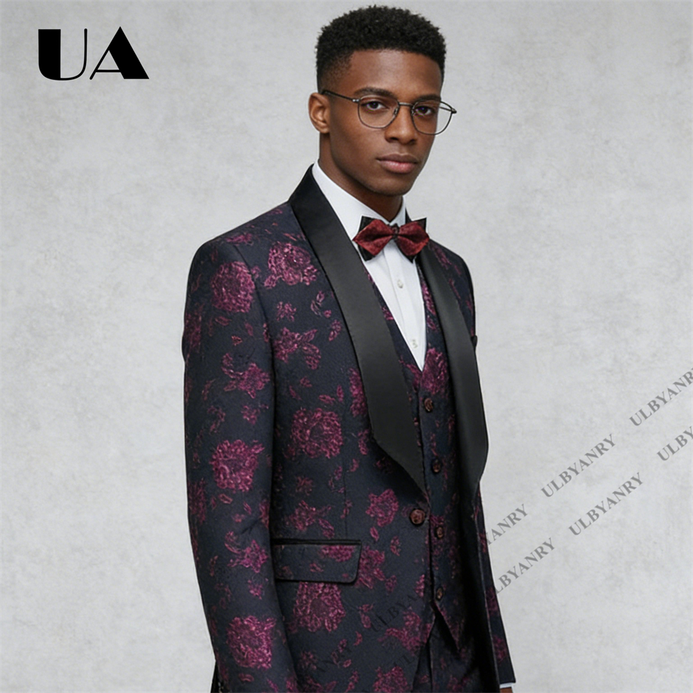 ULBYANRY Floral Jacquard Suit  - đánh giá và giá Men'S Grooming Pictures