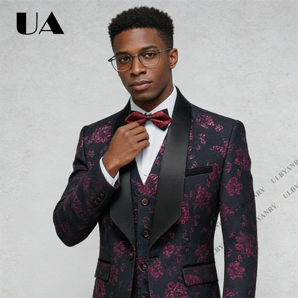 ULBYANRY Floral Jacquard Suit  - đánh giá và giá Men'S Grooming Pictures