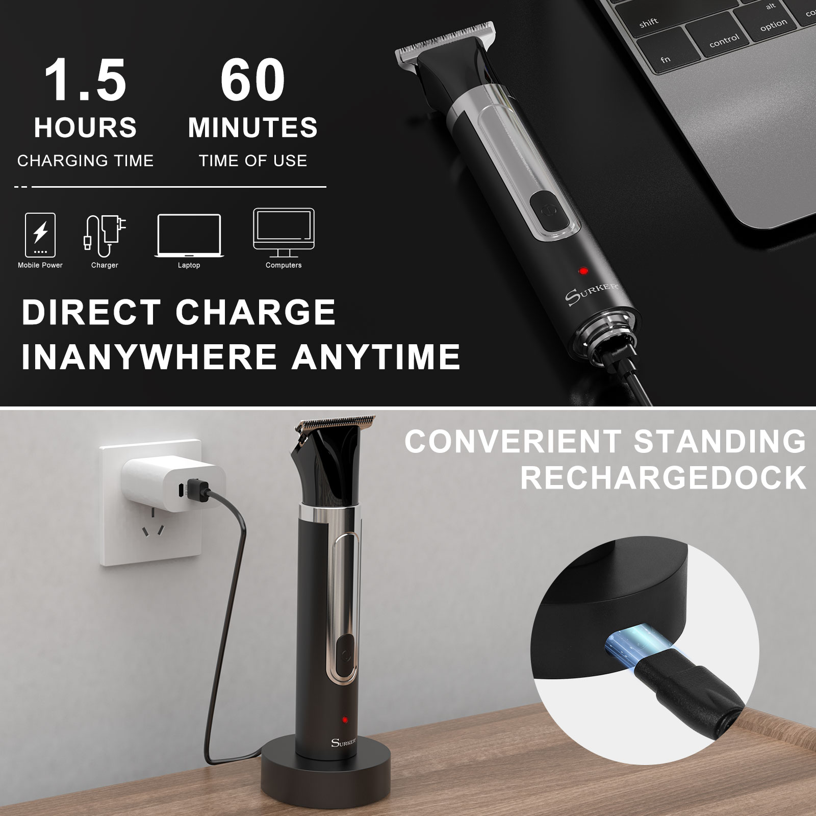 Surker 4-in-1 Shaver for Men G - đánh giá và giá Men'S Grooming Haircut