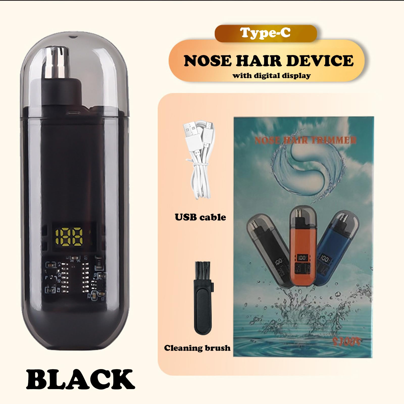 USB Rechargeable Nose and Ear  - đánh giá và giá Nose Hair Trimmer