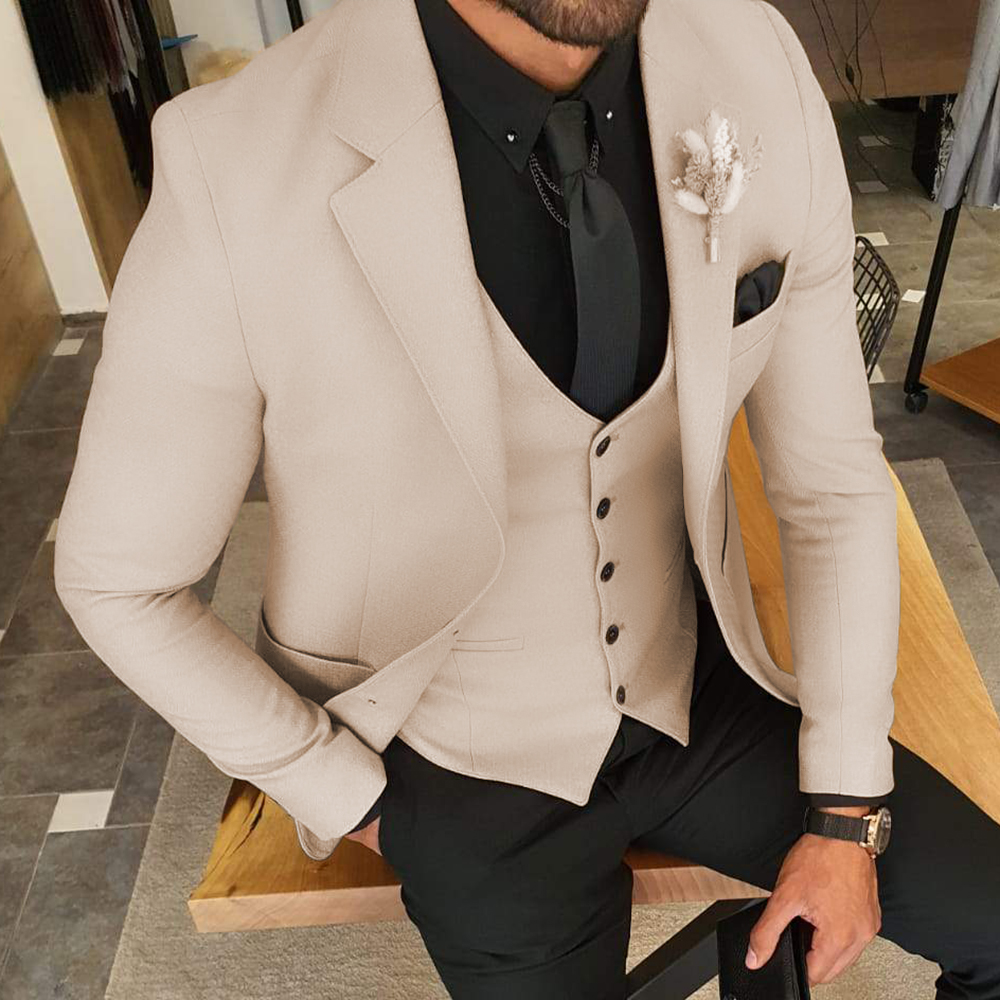 White 2 Piece Pant Coat Shawl  - đánh giá và giá Men'S Grooming Pictures