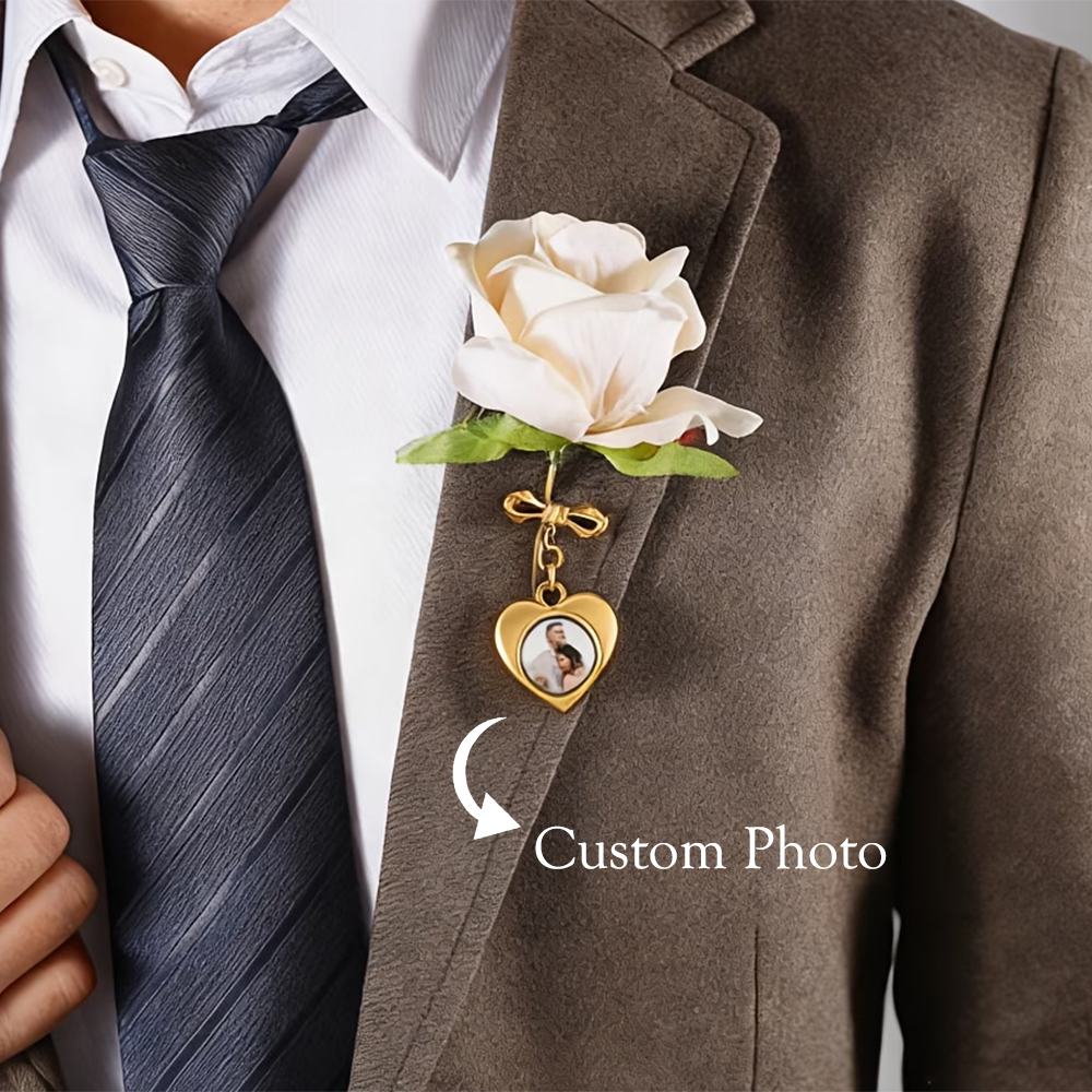 Custom Photo Brooch For Women  - đánh giá và giá Men'S Groom