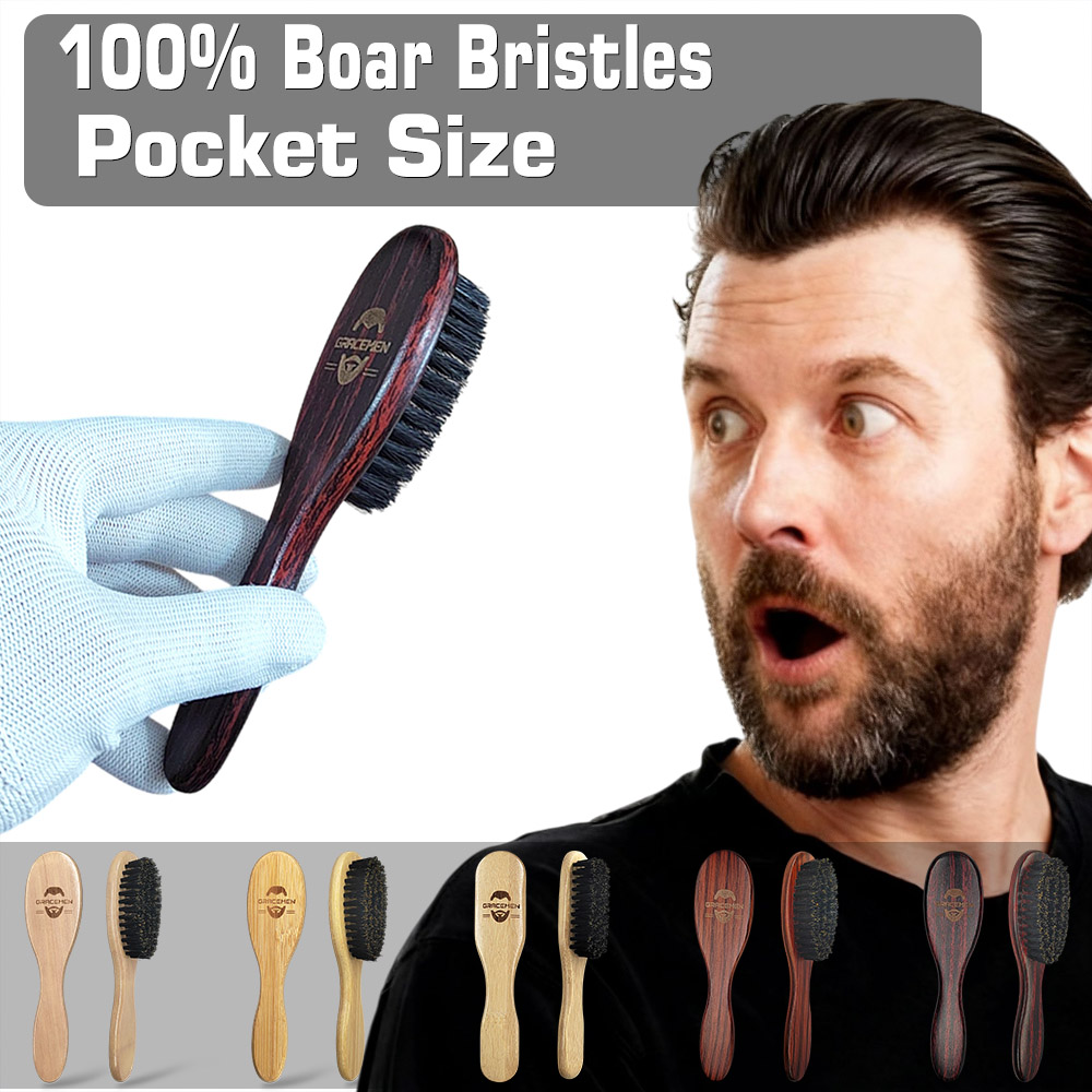 Mini Boar Bristle Beard Brush  - đánh giá và giá Men'S Grooming Pictures